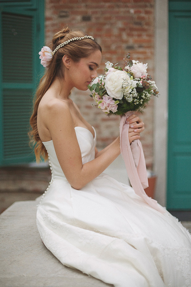 Pretty pink Italian wedding inspiration byTiziana Gallo // onefabday.com