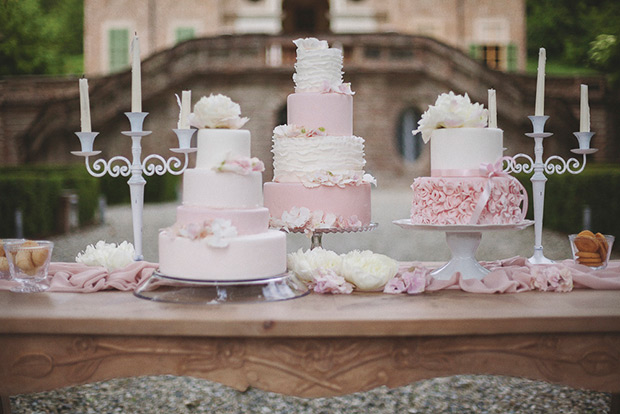 Pretty pink Italian romantic wedding ideas by Tiziana Gallo // onefabday.com