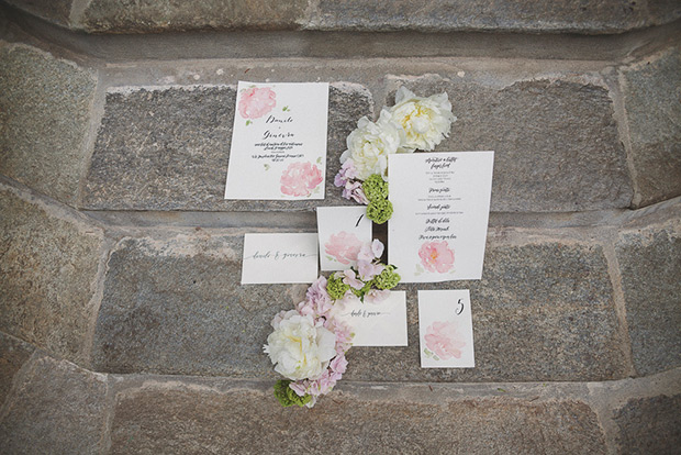 Pretty pink Italian romantic wedding ideas by Tiziana Gallo // onefabday.com