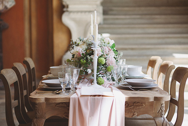 Pretty pink Italian wedding inspiration byTiziana Gallo // onefabday.com