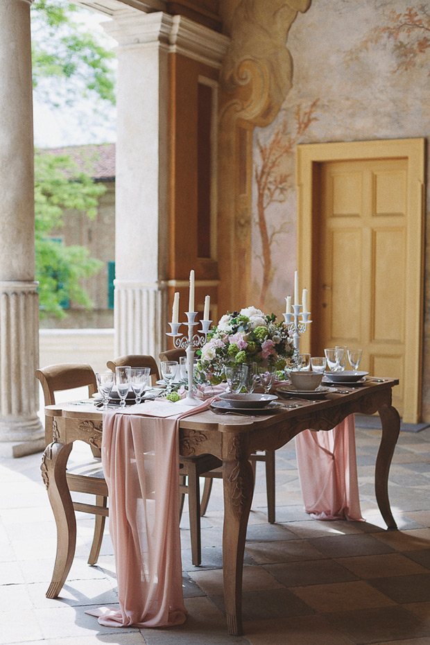 Pretty pink Italian wedding inspiration byTiziana Gallo // onefabday.com