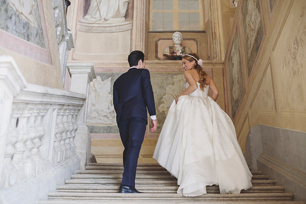 Pretty pink Italian romantic wedding ideas by Tiziana Gallo // onefabday.com