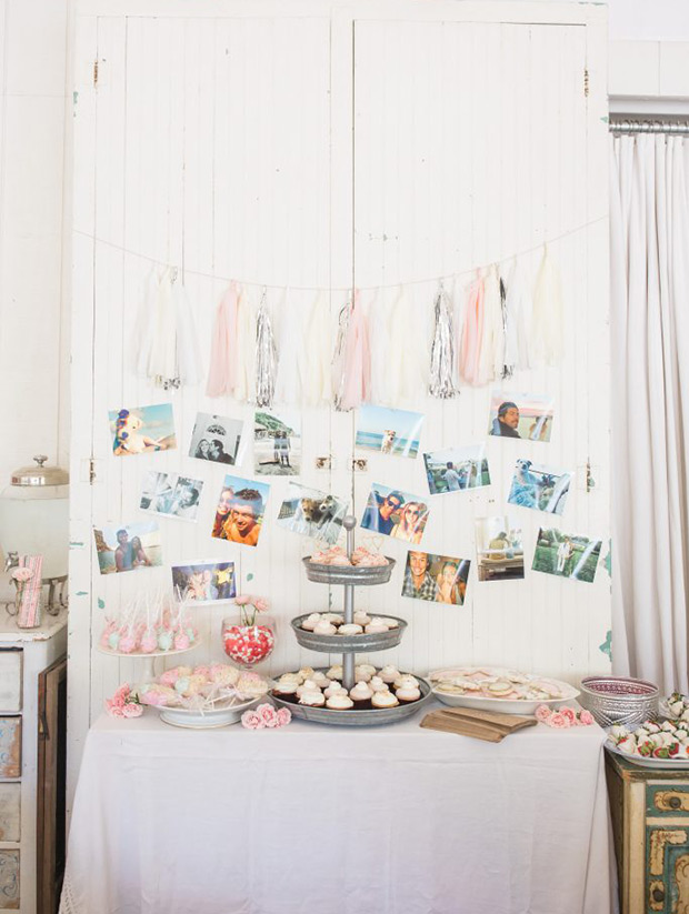 Beautiful shabby chic, boho inspired bridal shower by Jenny Quicksall Photography // onefabday.com