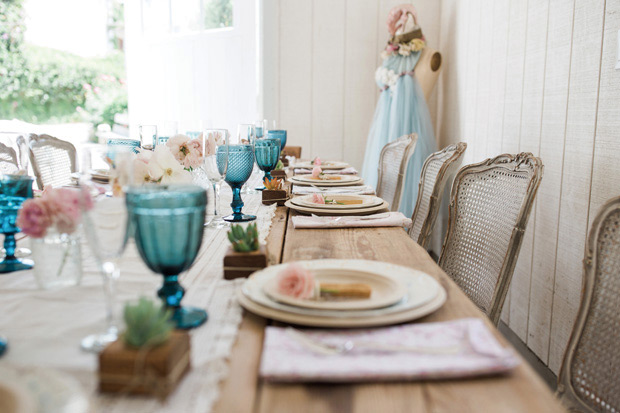 Beautiful shabby chic, boho inspired bridal shower by Jenny Quicksall Photography // onefabday.com