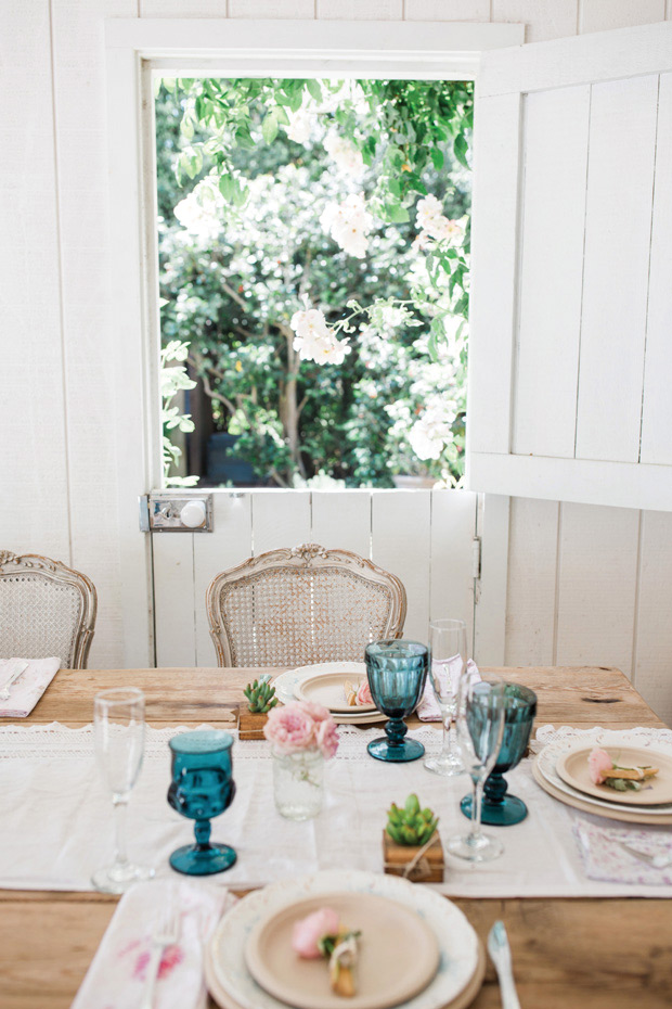 Beautiful shabby chic, boho inspired bridal shower by Jenny Quicksall Photography // onefabday.com