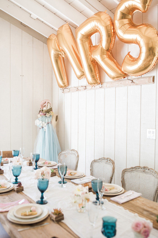 Beautiful shabby chic, boho inspired bridal shower by Jenny Quicksall Photography // onefabday.com