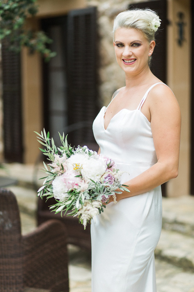 Pretty peony filled wedding at Canpoma Finca by White Cat Studio // onefabday.com