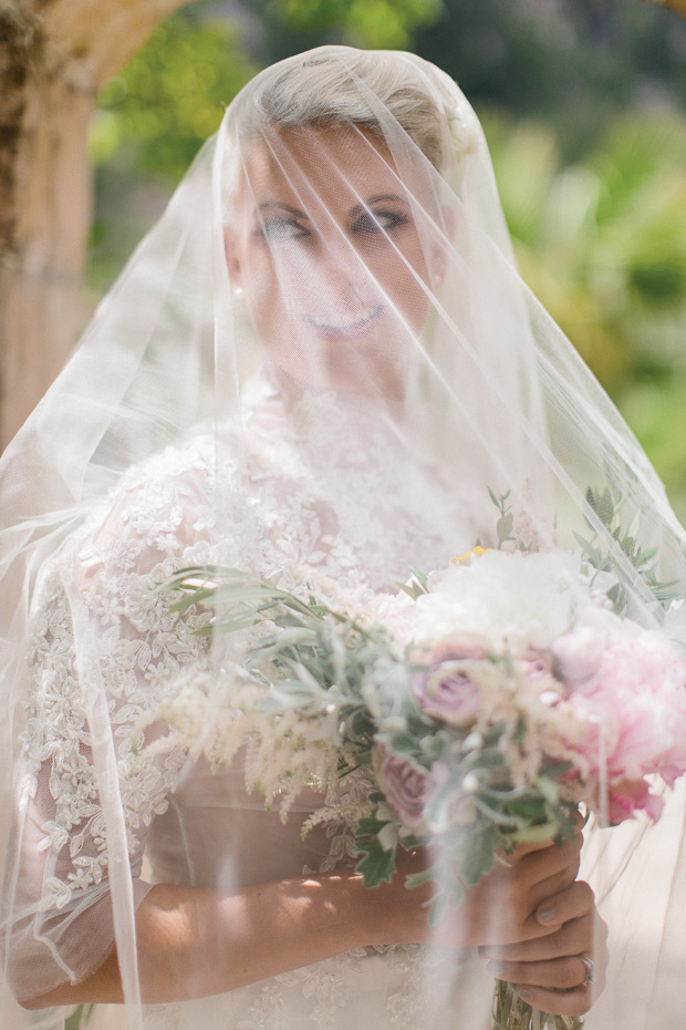 Pretty peony filled wedding at Canpoma Finca by White Cat Studio // onefabday.com