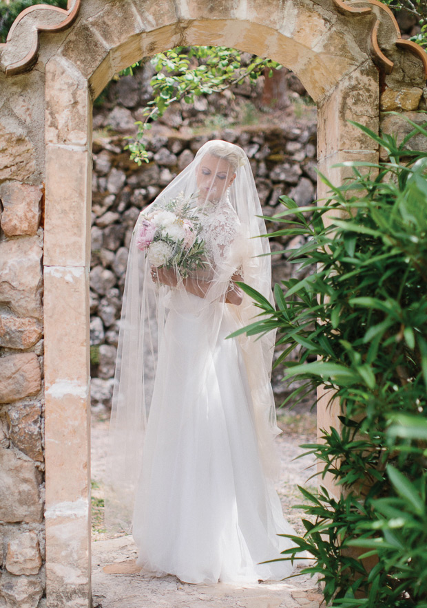 Pretty peony filled wedding at Canpoma Finca by White Cat Studio // onefabday.com