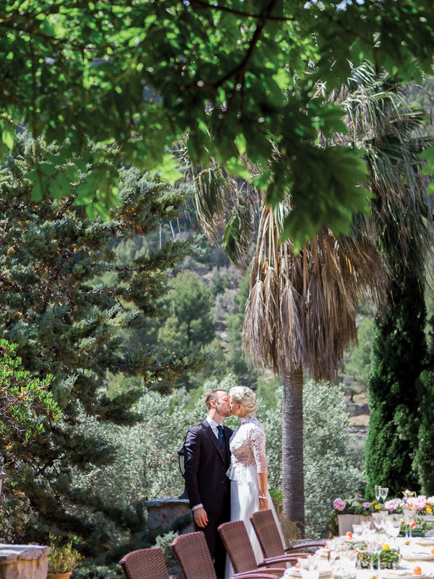 Pretty peony filled wedding at Canpoma Finca by White Cat Studio // onefabday.com