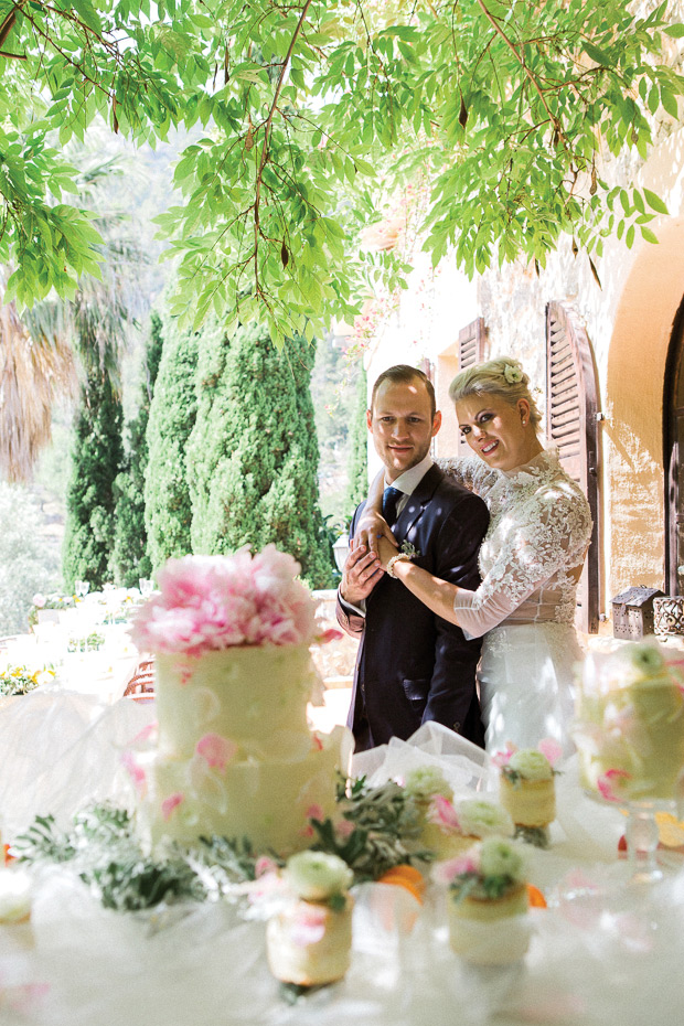 Pretty peony filled wedding at Canpoma Finca by White Cat Studio // onefabday.com