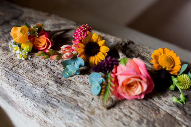 Pretty colourful floral wedding at Clock Barn by Mia Photography // onefabday.com