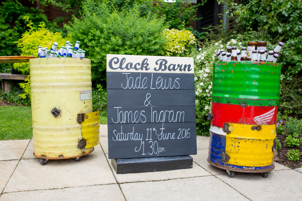 Pretty colourful floral wedding at Clock Barn by Mia Photography // onefabday.com