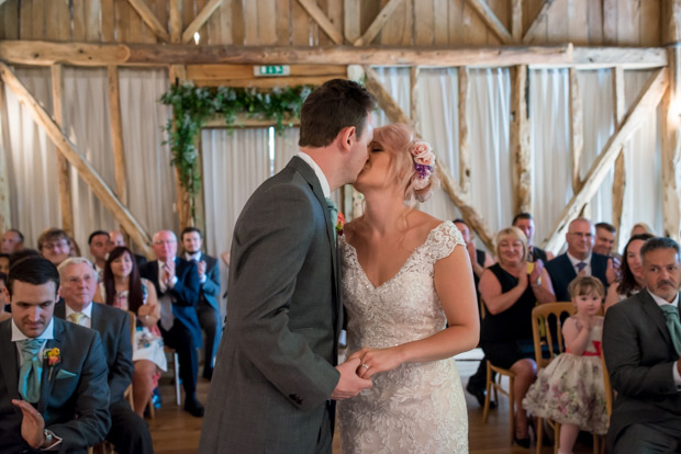 Pretty colourful floral wedding at Clock Barn by Mia Photography // onefabday.com