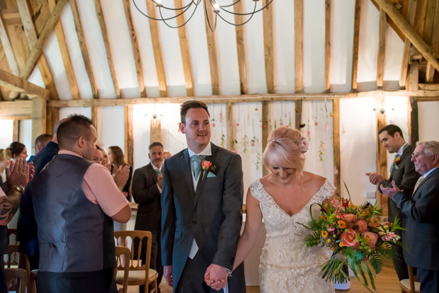 Pretty colourful floral wedding at Clock Barn by Mia Photography // onefabday.com