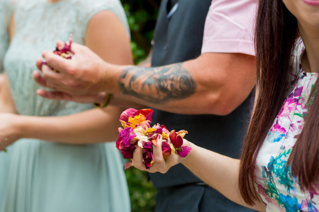 Pretty colourful floral wedding at Clock Barn by Mia Photography // onefabday.com