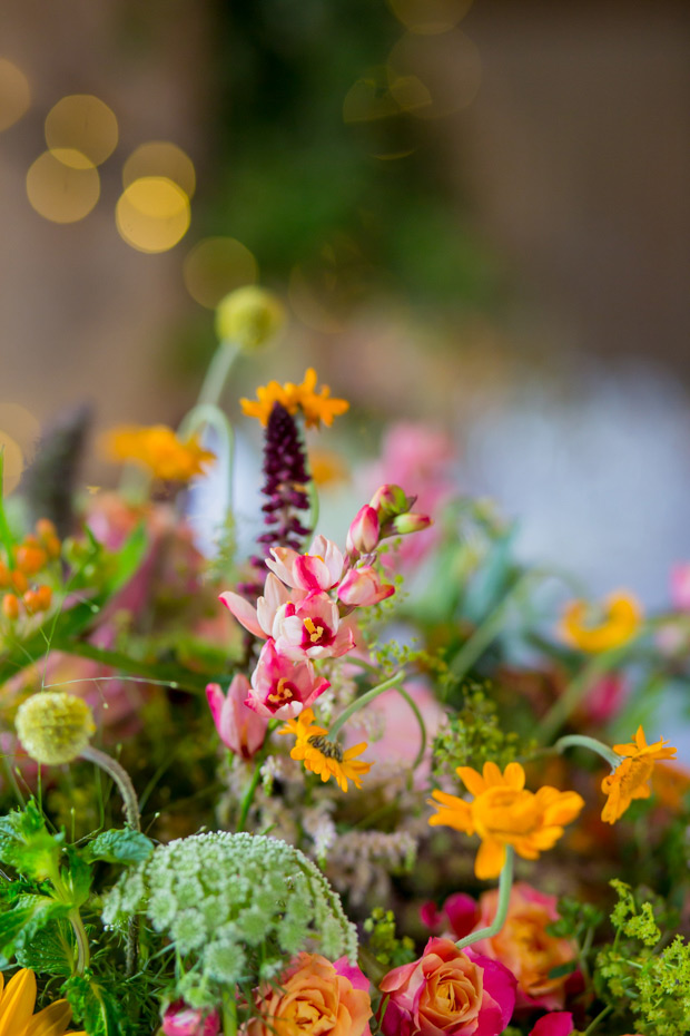 Pretty colourful floral wedding at Clock Barn by Mia Photography // onefabday.com