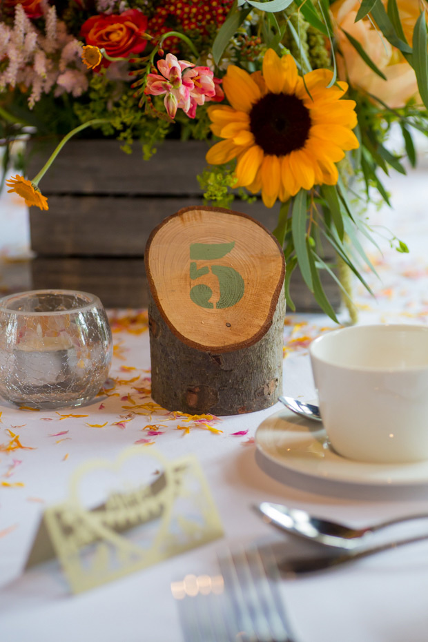 Pretty colourful floral wedding at Clock Barn by Mia Photography // onefabday.com