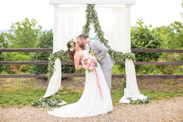 Pretty peach and lemon wedding by Hope Taylor Photography // onefabday.com