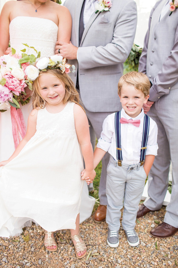 Pretty peach and lemon wedding by Hope Taylor Photography // onefabday.com