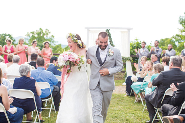 Pretty peach and lemon wedding by Hope Taylor Photography // onefabday.com