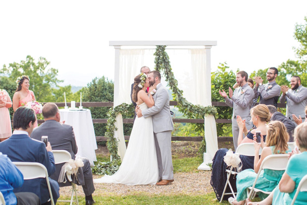 Pretty peach and lemon wedding by Hope Taylor Photography // onefabday.com