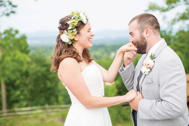 Pretty peach and lemon wedding by Hope Taylor Photography // onefabday.com