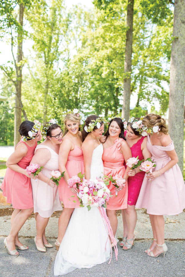 Pretty peach and lemon wedding by Hope Taylor Photography // onefabday.com