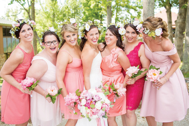 Pretty peach and lemon wedding by Hope Taylor Photography // onefabday.com