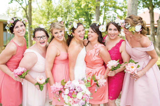 Pretty peach and lemon wedding by Hope Taylor Photography // onefabday-com.go-vip.net