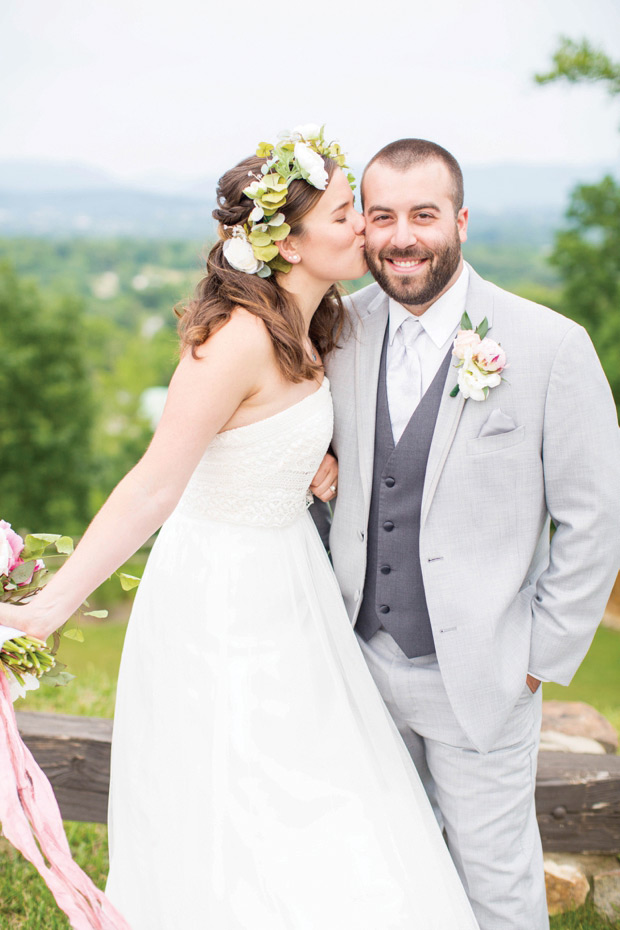 Pretty peach and lemon wedding by Hope Taylor Photography // onefabday.com