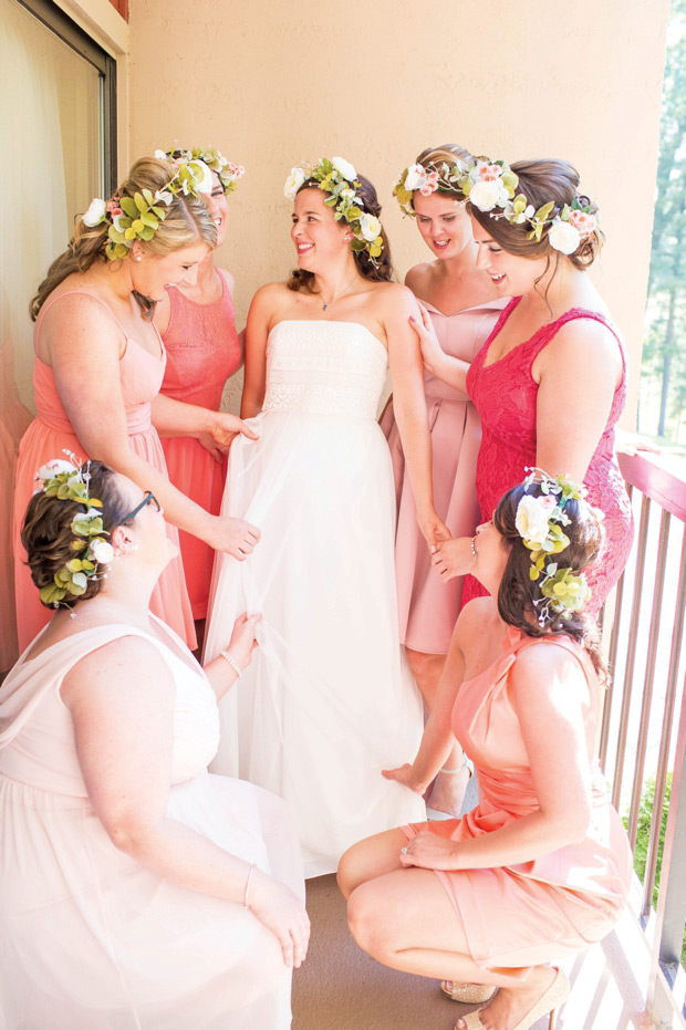 Pretty peach and lemon rustic wedding by Hope Taylor Photography // onefabday.com