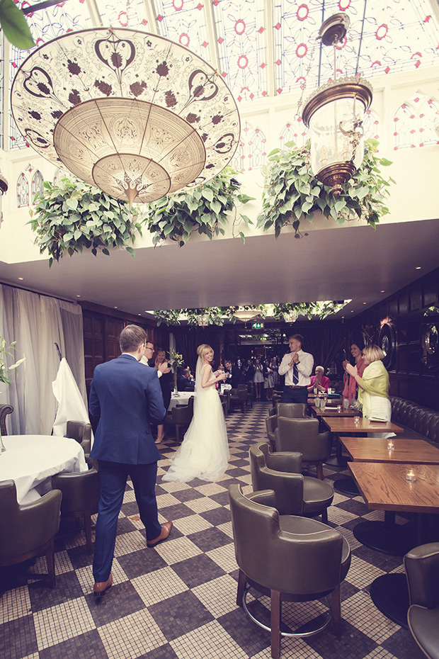 Pretty pastel Langtons wedding, Kilkenny by Bronte photography // onefabday.com