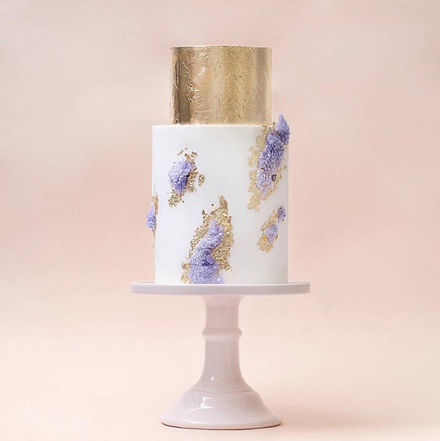 Statement Geode Wedding Cakes | onefabday.com