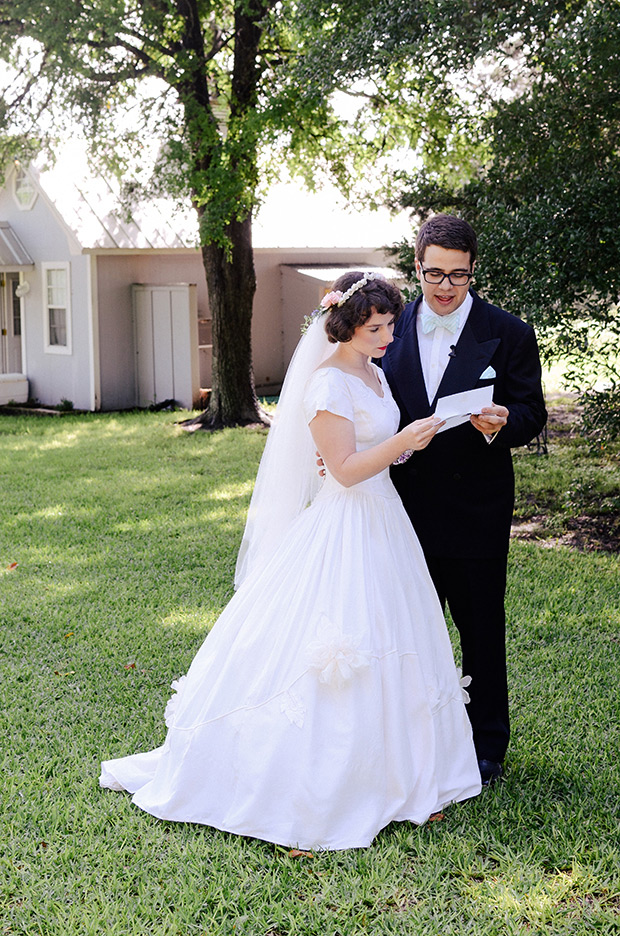 Stunning, Authentic, Pastel, Vintage Wedding at The Prairie by Rachel Ashwell // onefabday.com