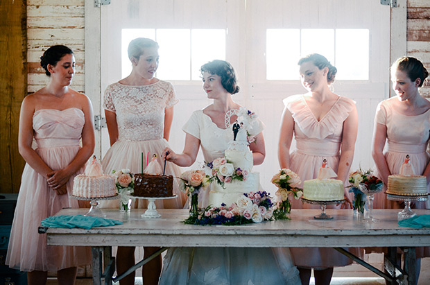 Stunning, Authentic, Pastel, Vintage Wedding at The Prairie by Rachel Ashwell // onefabday.com