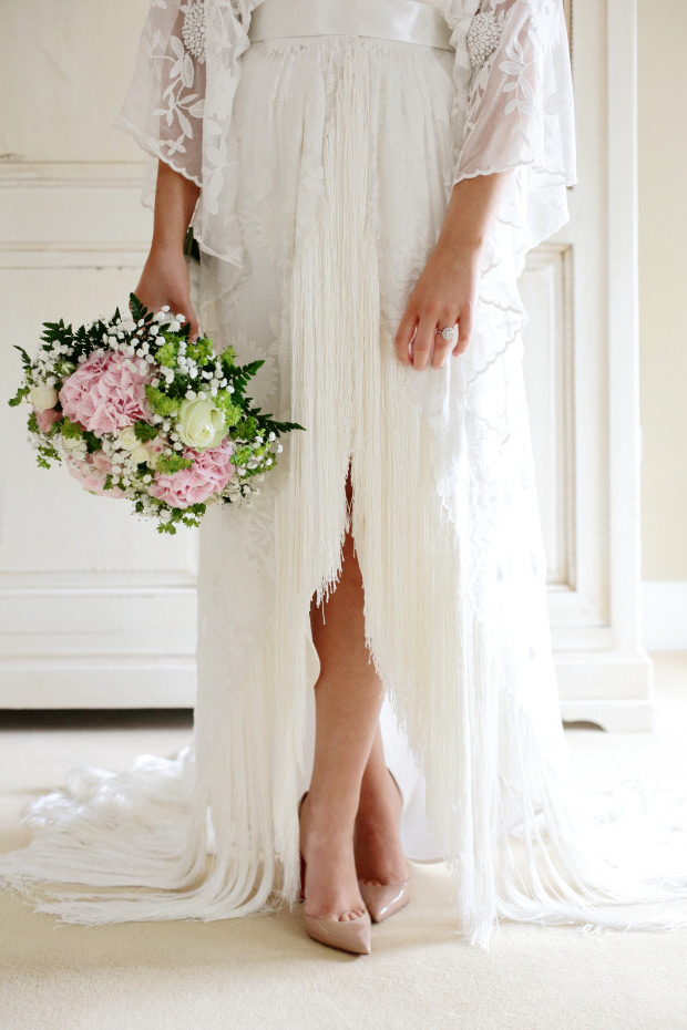 Delicate boho wedding at Ballymagarvey Village by Dasha Caffrey // onefabday.com