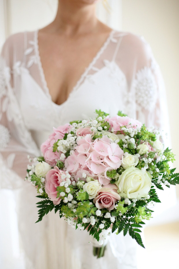 Delicate boho wedding at Ballymagarvey Village by Dasha Caffrey // onefabday.com