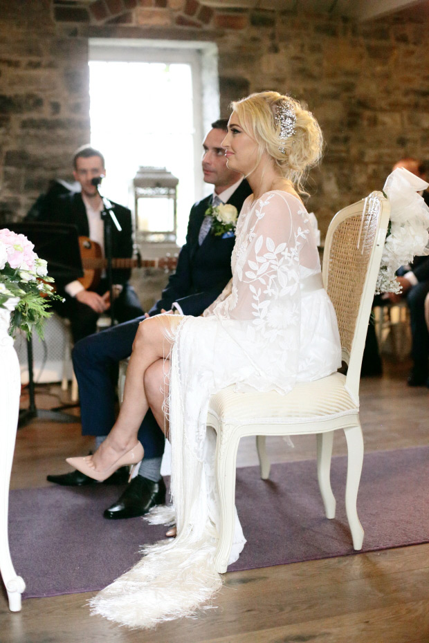 Delicate boho wedding at Ballymagarvey Village by Dasha Caffrey // onefabday.com