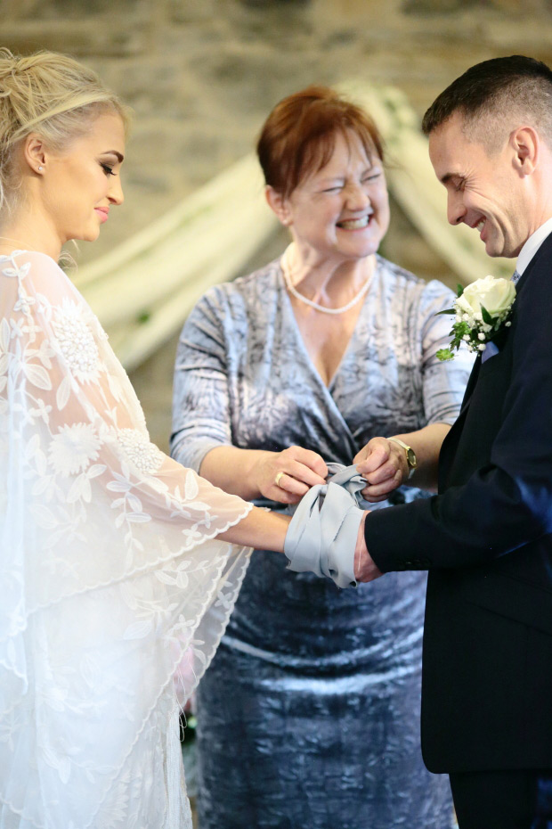 Delicate boho wedding at Ballymagarvey Village by Dasha Caffrey // onefabday.com