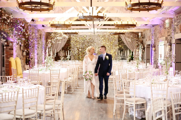 Delicate boho wedding at Ballymagarvey Village by Dasha Caffrey // onefabday.com