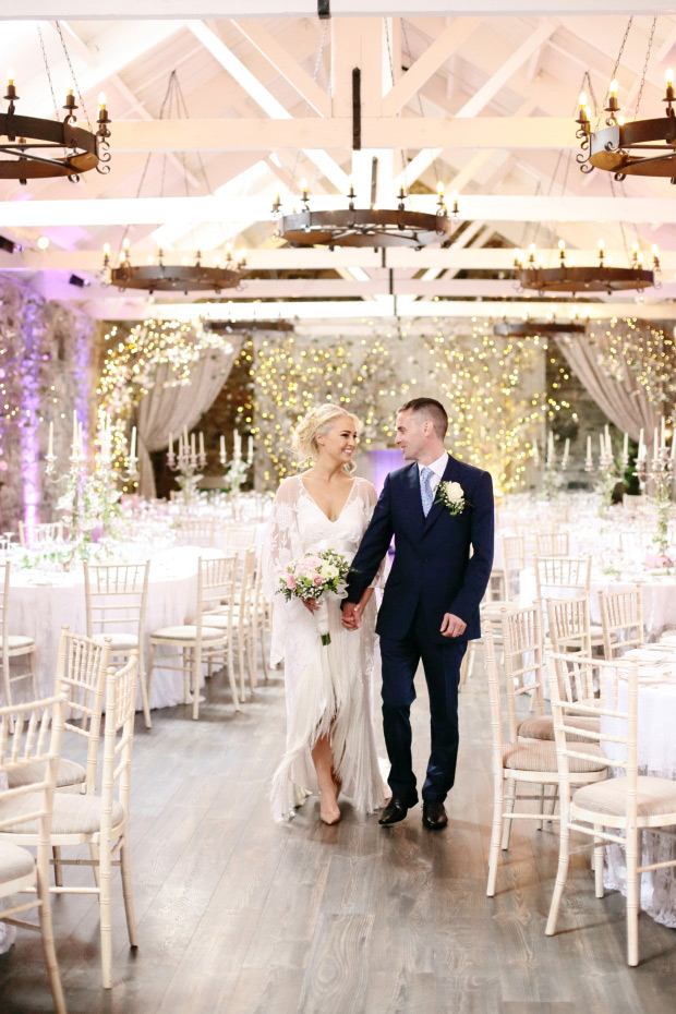 Delicate boho wedding at Ballymagarvey Village by Dasha Caffrey // onefabday.com