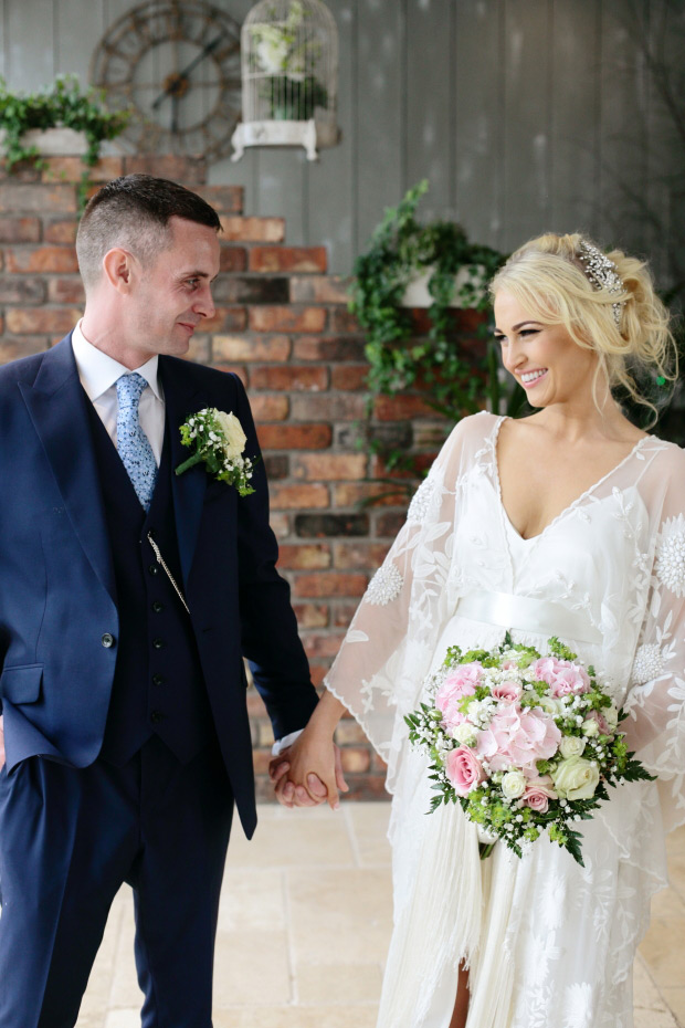 Delicate boho wedding at Ballymagarvey Village by Dasha Caffrey // onefabday.com