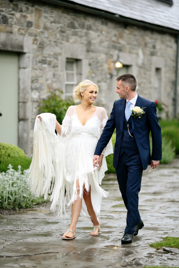 Delicate boho wedding at Ballymagarvey Village by Dasha Caffrey // onefabday.com