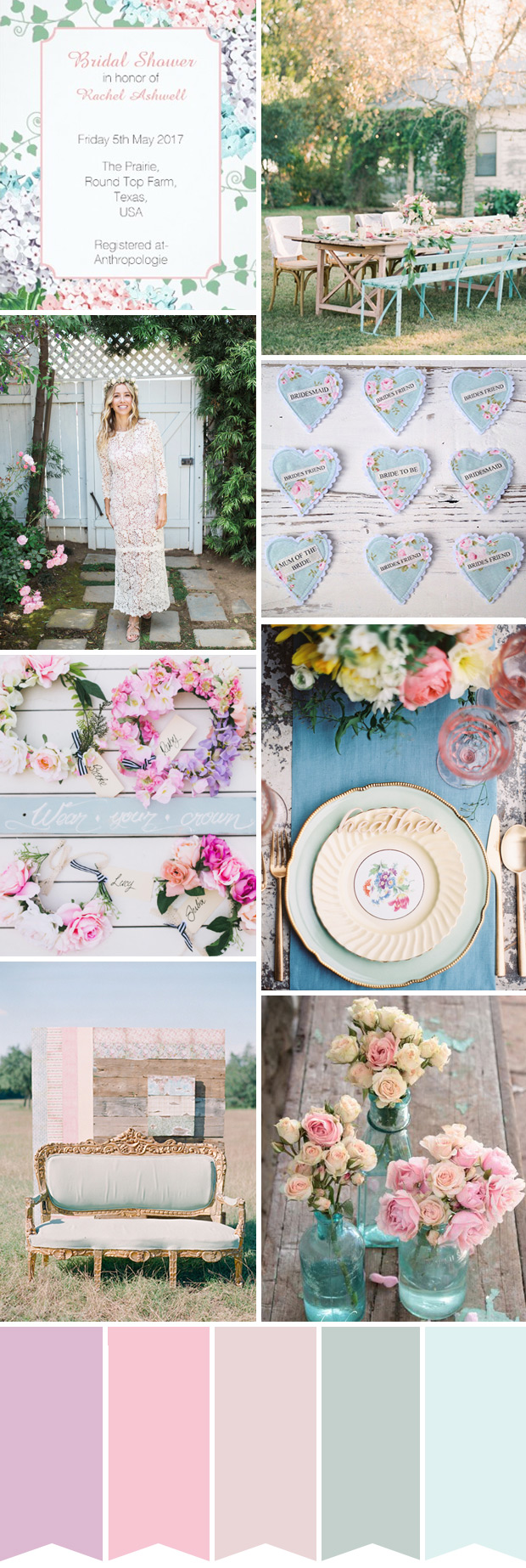 How to Throw a Shabby Chic Meets Boho Bridal Shower or Hen Party  // onefabday.com