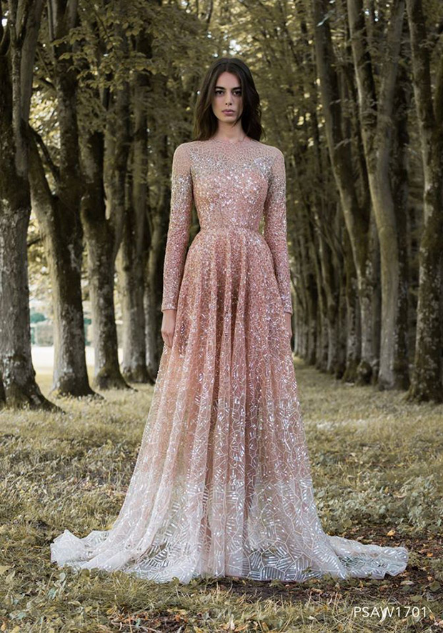 Paolo Sebastian wedding dress from the Autumn/Winter Collection 2017 - Gilded Wings Collection - see the rest of the collection on onefabday.com