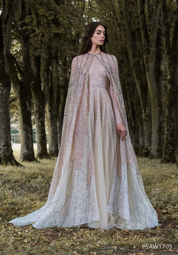 Paolo Sebastian wedding dress from the Autumn/Winter Collection 2017 - Gilded Wings Collection - see the rest of the collection on onefabday.com