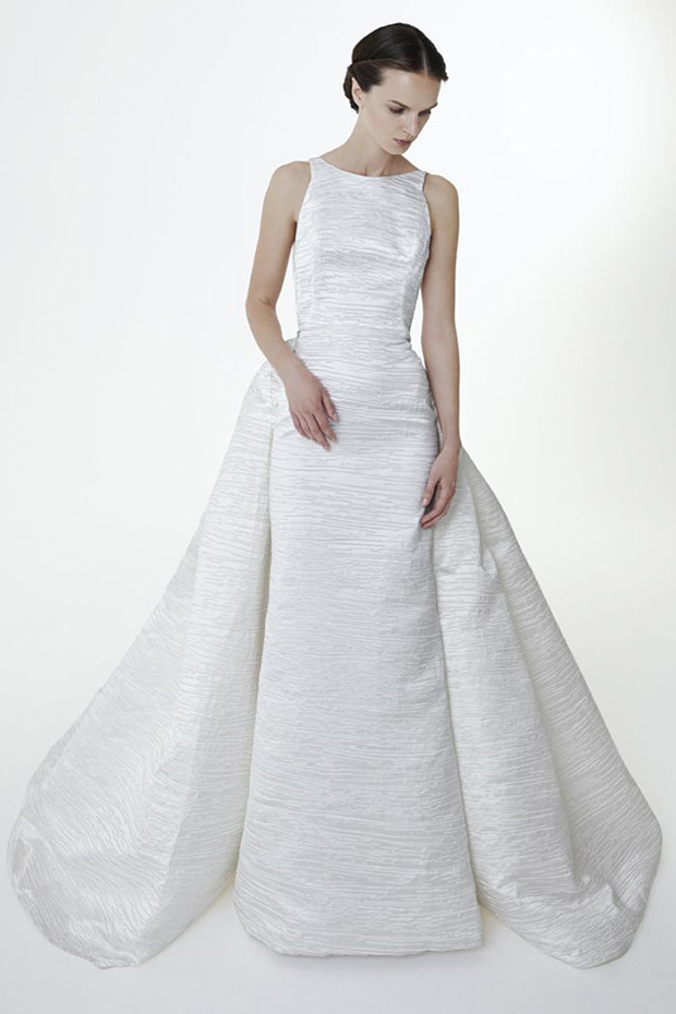 Agnes wedding dress from Peter Langner Bridal Collection 2017 - Sculptured full skirt wedding dress - see the rest of the collection on onefabday.com