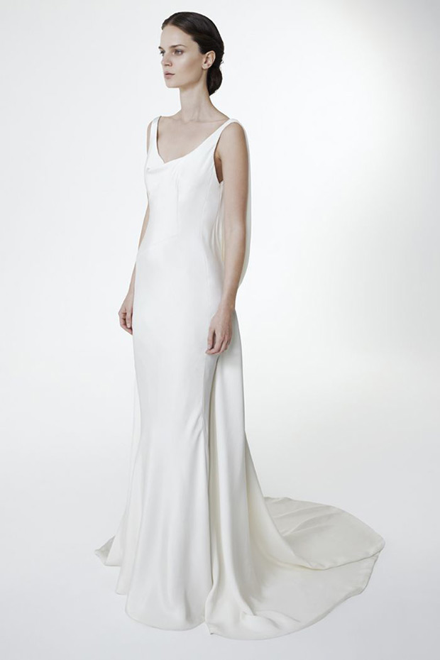 Julia wedding dress from Peter Langner Bridal Collection 2017 - Sleek column wedding dress - see the rest of the collection on onefabday.com