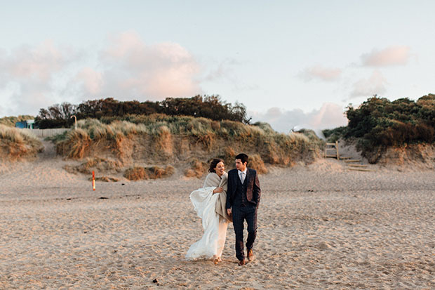 Sunset Beach Anniversary Shoot by Peter Carvill Photography // onefabday.com